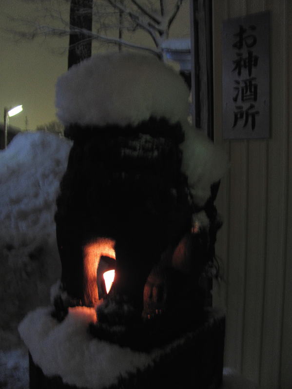 川崎神社 雪ほたる